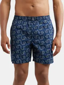 Jockey Combed Mercerized Cotton Woven Boxer Shorts with Side Pocket-US57