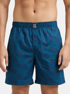 Jockey Combed Mercerized Cotton Woven Boxer Shorts with Side Pocket-US57