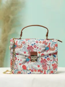 Anouk Multicoloured Printed Structured Satchel