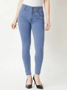 DressBerry Women Blue Skinny Fit High-Rise Stretchable Jeans