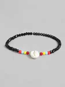 Anouk Silver-Plated Beaded Anklet