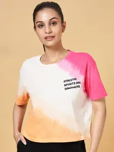 Ajile by Pantaloons Ombre Dyed Round Neck Cotton T-shirt