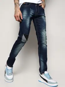 Campus Sutra Men Smart Slim Fit Low Distress Heavy Fade Non Stretchable Jeans