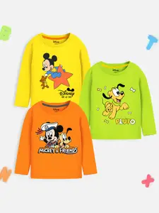 YK Disney Boys Pack Of 3 Graphic Printed T-Shirt
