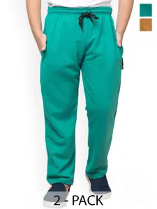 IndiWeaves Boys Pack Of 2  Mid-Rise Fleece Track Pants