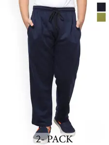 IndiWeaves Boys Pack of 2  Mid-Rise Fleece Track Pants