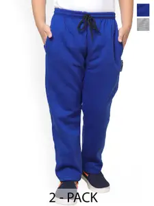 IndiWeaves Pack Of 2 Boys Mid-Rise Fleece Track Pants