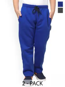 IndiWeaves Boys Pack Of 2 Mid-Rise Fleece Track Pants