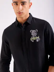 The Indian Garage Co Cotton Slim Fit Opaque Casual Shirt