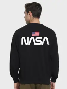 Bewakoof Official Nasa Merchandise Apollo Graphic Printed Oversized Sweatshirt