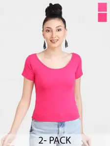 Designer Bugs Pack Of 2 Round Neck Top