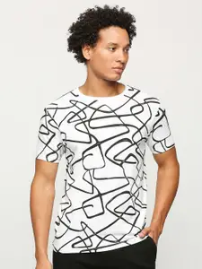 Pepe Jeans Abstract Printed Slim Fit T-shirt