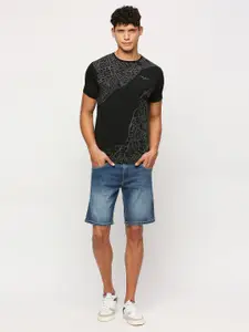 Pepe Jeans Abstract Printed Pure Cotton Slim Fit T-shirt