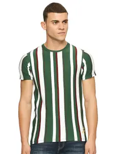 Pepe Jeans Striped Pure Cotton Slim Fit T-shirt