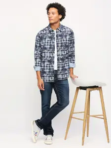 Pepe Jeans Abstract Printed Regular Fit Pure Cotton Casual Shirt