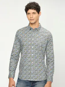 Pepe Jeans Floral Printed Opaque Pure Cotton Casual Shirt