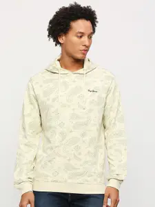 Pepe Jeans Paisley Printed Hooded Pure Cotton Pullover