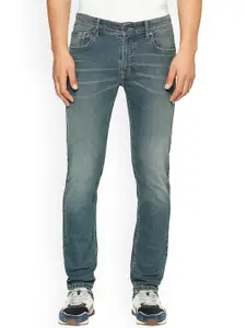 Pepe Jeans Men Vapour Tapered Fit Heavy Fade Mid-Rise Stretchable Jeans