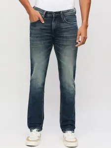 Pepe Jeans Men Slim Fit Low-Rise Heavy Fade Clean Look Stretchable Jeans