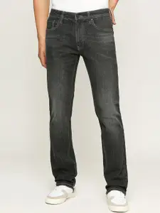Pepe Jeans Men Holborne Straight Fit Heavy Fade Mid-Rise Stretchable Jeans