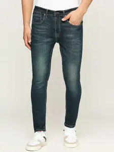 Pepe Jeans Men Chinox Regular Fit Heavy Fade Mid-Rise Stretchable Jeans