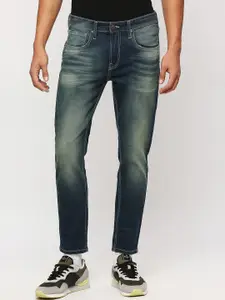 Pepe Jeans Men Chinox Regular Fit Heavy Fade Mid-Rise Stretchable Jeans