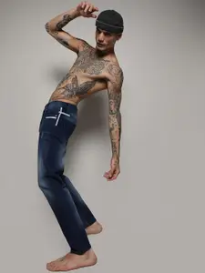 Campus Sutra Men Smart Slim Fit Mildly Distressed Light Fade  Jeans