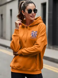 JUNEBERRY Printed Hooded Fleece Sweatshirt