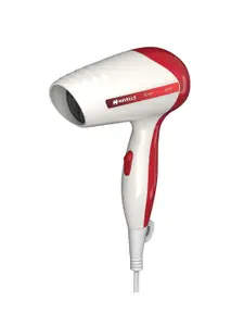 Havells HD1901 Travel Friendly 1200W Hair Dryer - White & Red