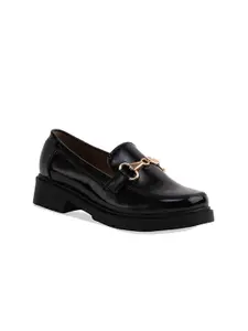 ERIDANI Women Micah Comfort Insole Platform Heel Horsebit Loafers
