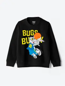YK Warner Bros Boys Bugs Bunny Printed Cotton Sweatshirt