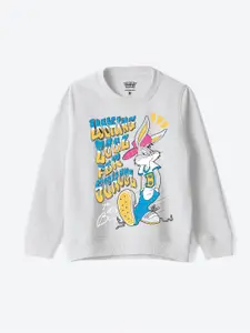 YK Warner Bros Boys Bugs Bunny Printed Cotton Sweatshirt