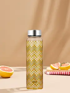 BOROSIL Vista Transparent Borosilicate Glass Water Bottle With Lid 1L