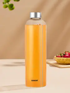 BOROSIL Artisan Transparent Borosilicate Glass Bottle 1L