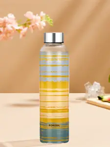 BOROSIL Artisan Transparent Borosilicate Glass Bottle 550 ml