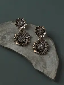 SOHI Artificial Stones Contemporary Drop Earrings