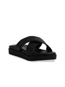 ERIDANI Jiana Criss-Cross Strap Open Toe Flats