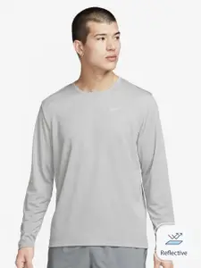 Nike Miler Dri-FIT UV Long Sleeve Running T-Shirt