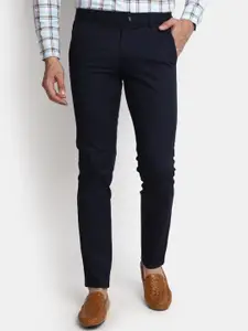 V-Mart Men Mid-Raise Slim Fit Cotton Chinos Trousers