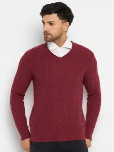 Duke Geometric Self Design Acrylic Pullover Sweaters