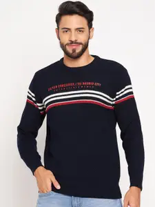 Duke Striped Ribbed Pullover Sweaters