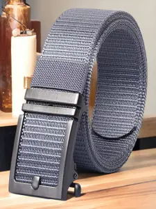 INVICTUS Men Textured Slider Buckle Belt
