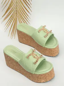 madam glorious Embellished Wedge Heels