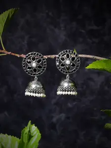 Bamboo Tree Jewels Contemporary Jhumkas Earrings