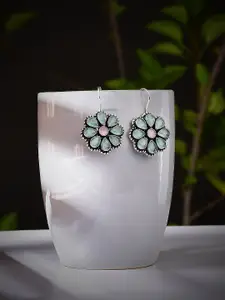 Bamboo Tree Jewels Silver Plated Contemporary Studs Earrings