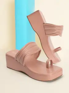 Picktoes One Toe Flatform Heels