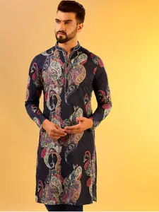 KISAH Men Abstract Printed Regular Fit Kurta