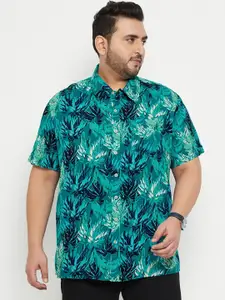 bigbanana Plus Size Tropical Printed Casual Shirt