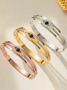 Jewels Galaxy Women Set Of 3 American Diamond Bangle-Style Bracelet