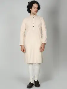 MAAHI FABS Floral Yoke Design Thread Work Straight Kurta